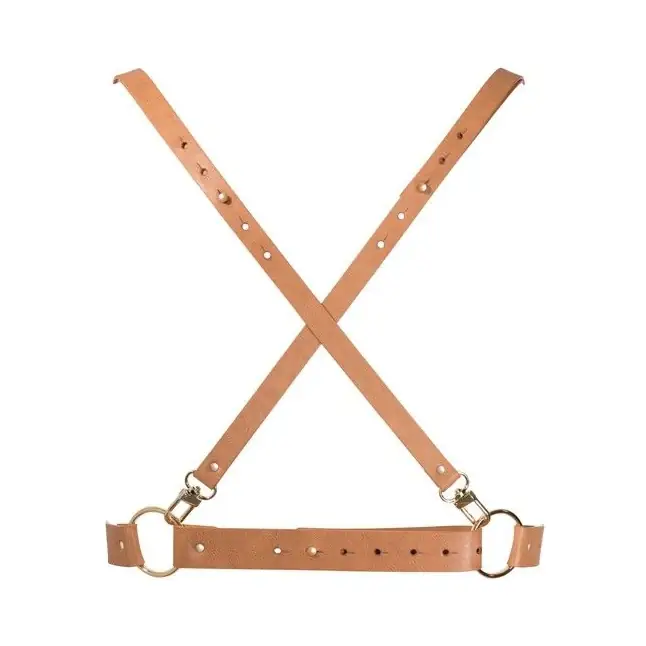 Коричневая портупея MAZE X HARNESS BROWN. Фотография 3.
