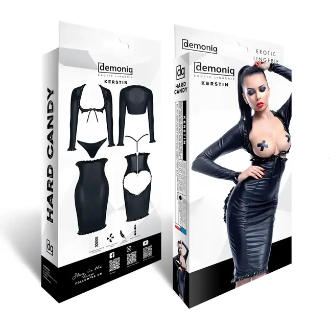 Платье с открытой грудью и вырезом в форме сердца сзади Kerstin - Hard Candy collection. Фотография 4.