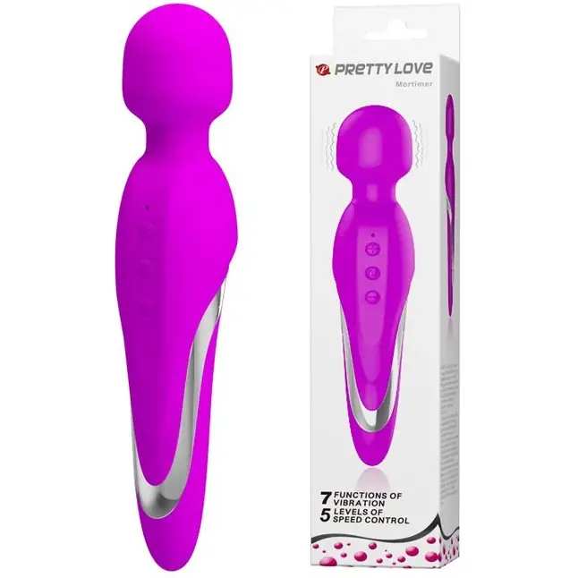 Жезловый перезаряжаемый вибратор Mortimer - 21 см - Pretty Love