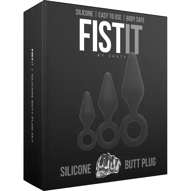 Набор из 3 анальных пробок Silicone Butt Plug Set - Fist It. Фотография 2.