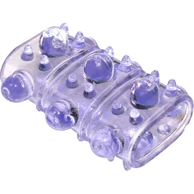 Фиолетовая насадка на пенис Rings Armour - Rings!. Фотография 2.