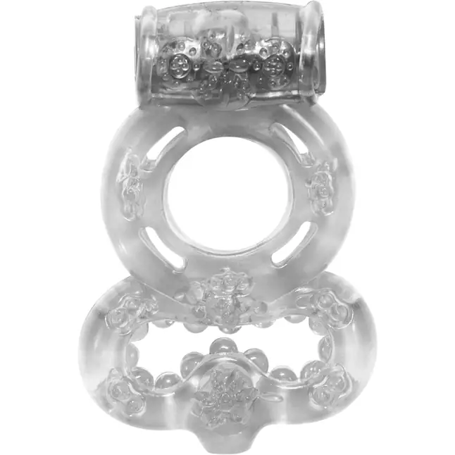 Прозрачное эрекционное кольцо Rings Treadle с подхватом - Rings!