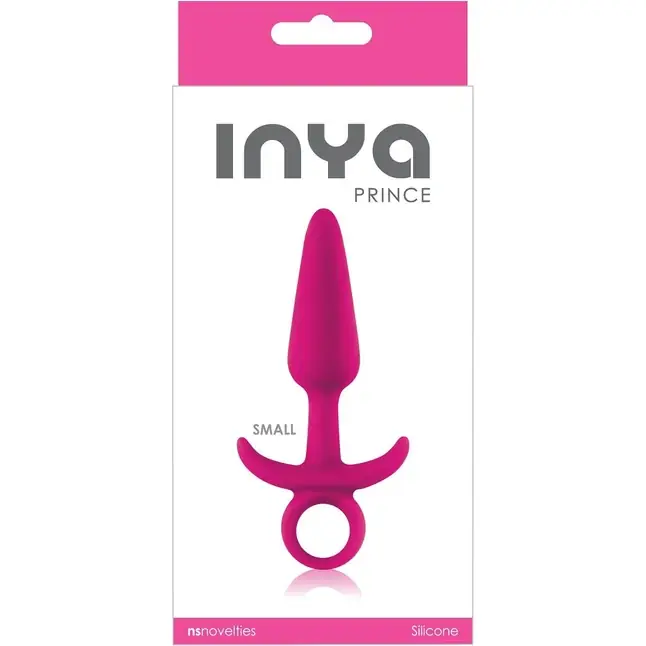 Розовая анальная пробка с держателем INYA Prince Small - 11,4 см - INYA. Фотография 2.