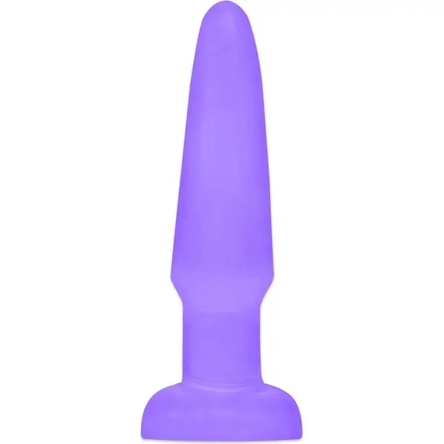 Фиолетовая анальная пробка Butt Plug - 11,4 см - Neon Luv Touch