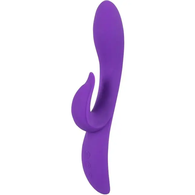 Фиолетовый вибратор с клиторальным отростком Pure Lilac Vibes - 21,8 см - You2Toys. Фотография 2.