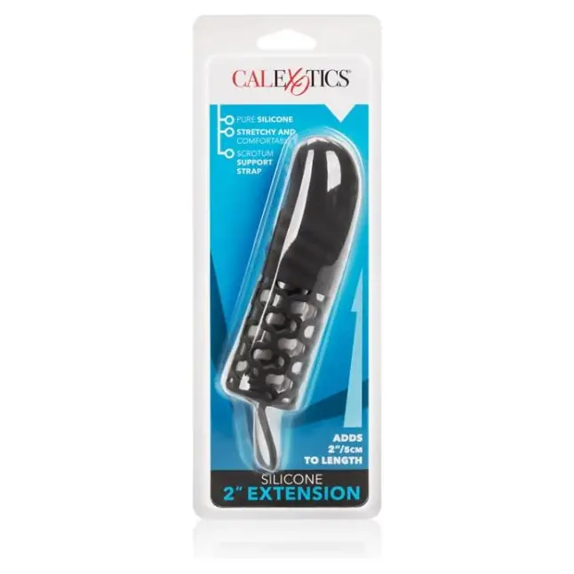 Силиконовый удлинитель члена с фиксацией Silicone 2 Extension. Фотография 5.