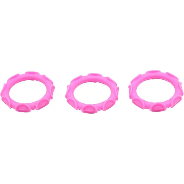 Розовое эрекционное кольцо из силикона Octopus Ring - M-Mello. Фотография 4.