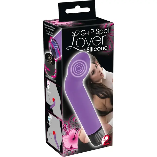 Фиолетовый вибростимулятор унисекс G P Spot Lover - 16 см - You2Toys. Фотография 6.