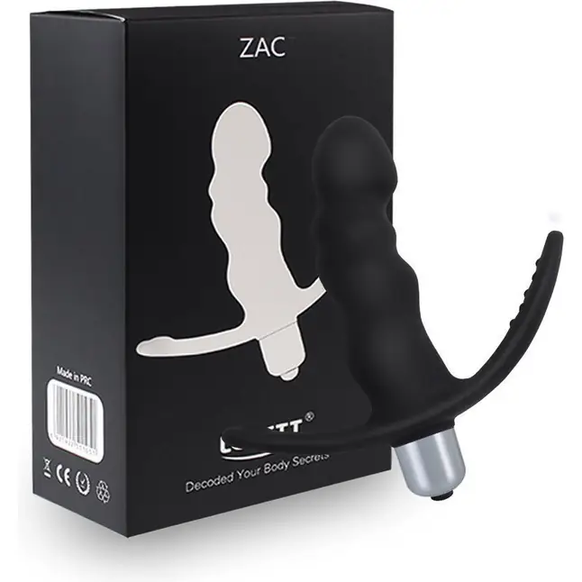 Черный стимулятор простаты Levett Zac. Фотография 4.
