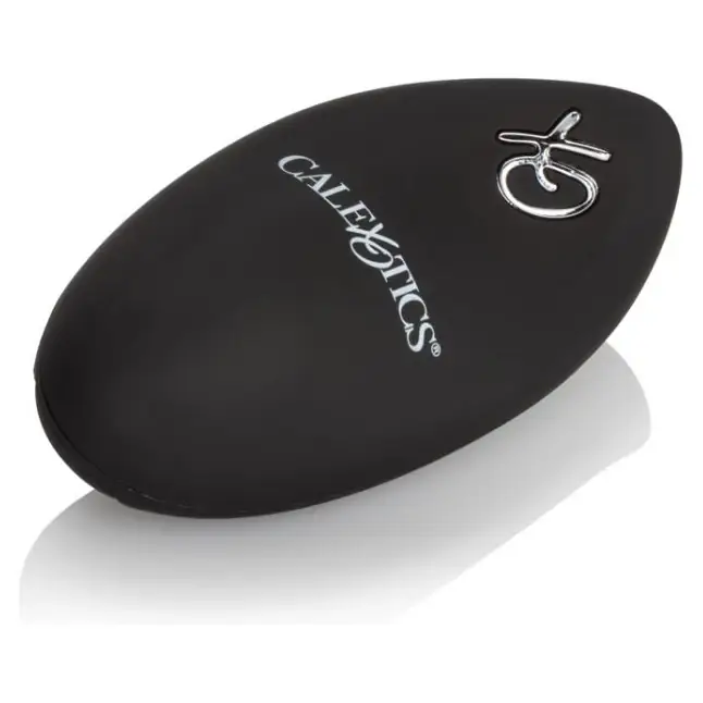 Чёрное виброяйцо из силикона Silicone Remote Rechargeable Egg. Фотография 6.