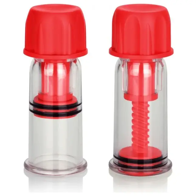 Красные винтовые помпы для сосков COLT Nipple Pro-Suckers - Colt. Фотография 2.