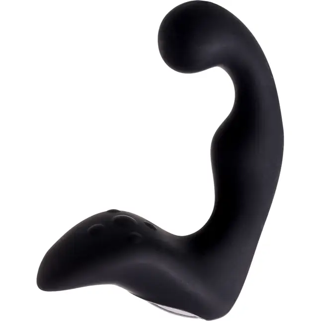 Чёрный изогнутый вибростимулятор простаты Erotist