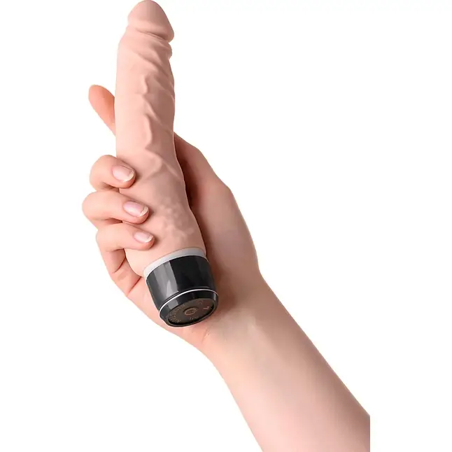 Телесный реалистичный мультискоростной вибратор A-Toys - 20,2 см. Фотография 2.