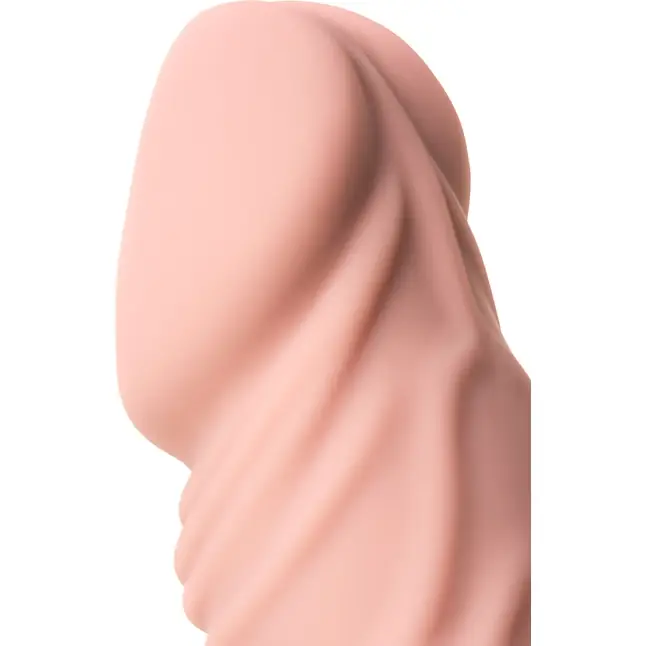 Реалистичный телесный вибратор A-Toys - 19,3 см. Фотография 8.
