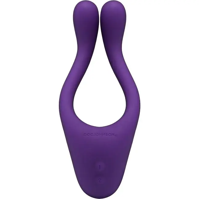 Фиолетовый вибромассажер для пар TRYST Multi Erogenous Zone Massager. Фотография 3.