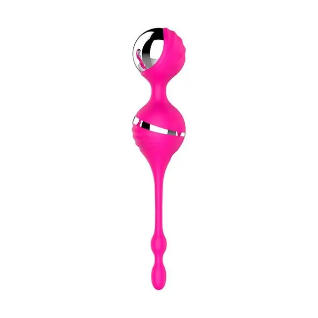 Розовый вагинальные шарики с вибрацией NAGHI NO.17 RECHARGEABLE DUO BALLS - Naghi by Tonga