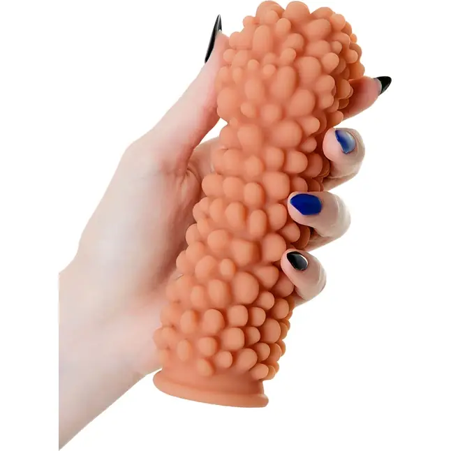 Насадка на фаллос с пузыриками по всей поверхности Extreme Sleeve 008 L-size - 15,5 см. Фотография 4.
