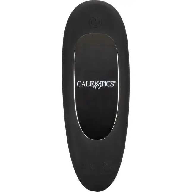 Чёрная анальная пробка с вибрацией Silicone Wireless Dual Motor Probe - 11,5 см - Eclipse. Фотография 6.
