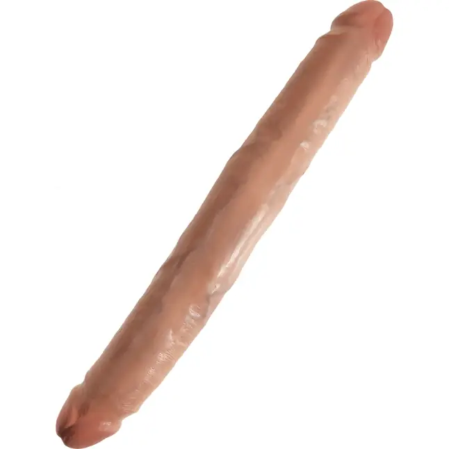 Двусторонний фаллоимитатор-мулат 12 Slim Double Dildo - 30 см - King Cock. Фотография 2.