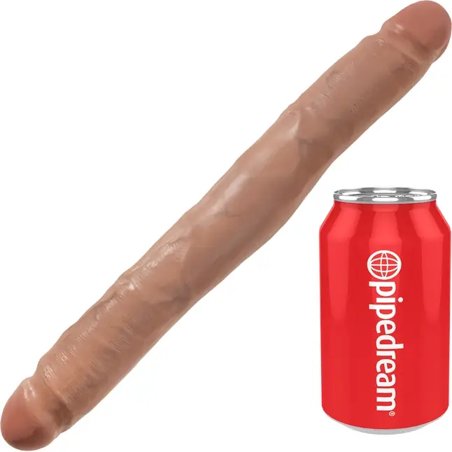 Двусторонний фаллоимитатор-мулат 12 Slim Double Dildo - 30 см - King Cock. Фотография 3.