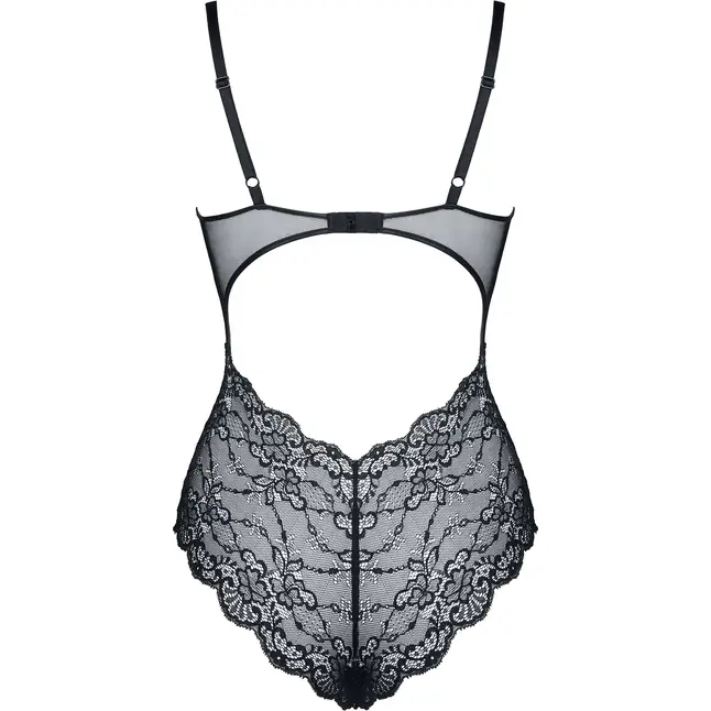 Боди из нежного кружева со шнуровкой Carine - Look At Me collection. Фотография 6.