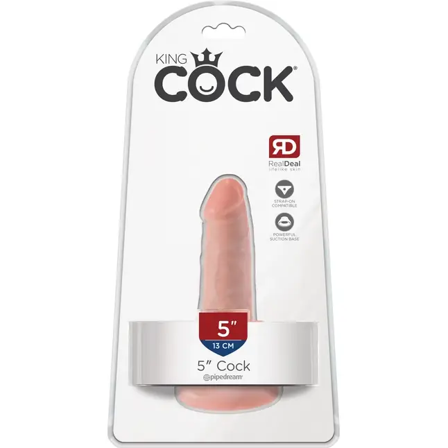 Анальный фаллоимитатор на присоске 5 Cock - 14 см - King Cock. Фотография 5.