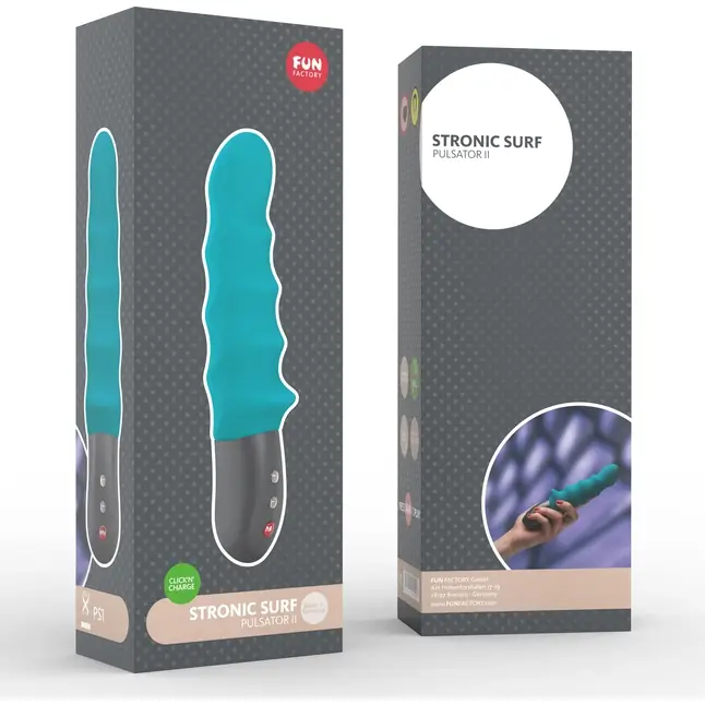 Бирюзовый пульсатор Stronic Surf - 20,3 см. Фотография 4.