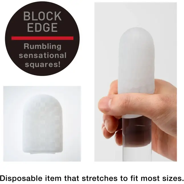 Карманный мастурбатор BLOCK EDGE - POCKET Series. Фотография 3.