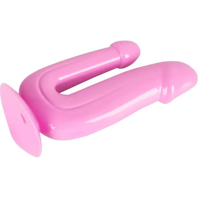 Розовый анально-вагинальный фаллоимитатор - 17,5 см - You2Toys. Фотография 3.
