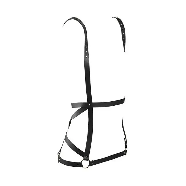 Чёрная упряжь ARROW DRESS HARNESS. Фотография 3.