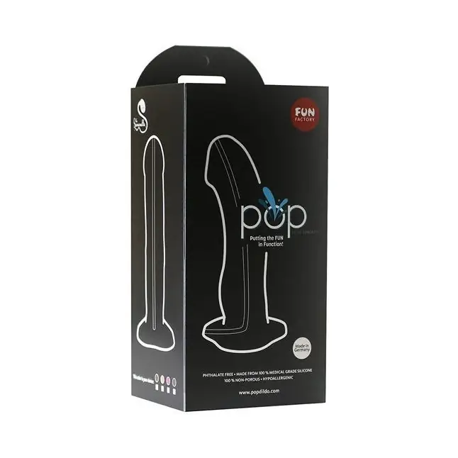 Серый фаллоимитатор с функцией семяизвержения Pop Dildo - 17,9 см. Фотография 2.