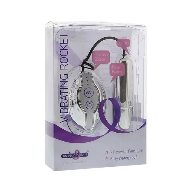 Серебристая продолговатая вибропуля PREMIUM RANGE VIBRATING ROCKET SILVER - 11 см - Premium Range. Фотография 2.