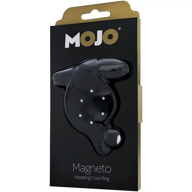 Чёрное эрекционное кольцо с магнитами MOJO MAGNETO - Mojo. Фотография 2.