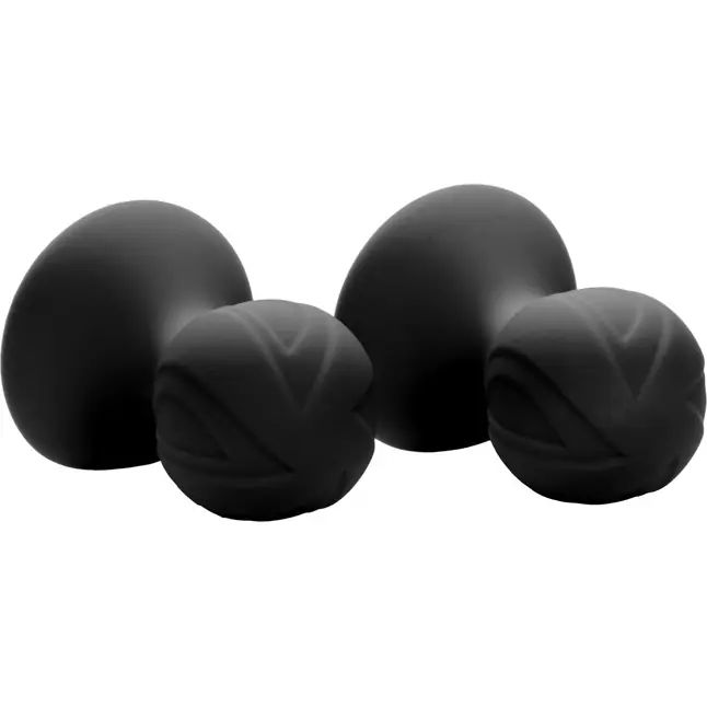 Чёрные насадки-присоски на соски Nipple Play Silicone Pro Nipple Suckers - Nipple Play. Фотография 3.