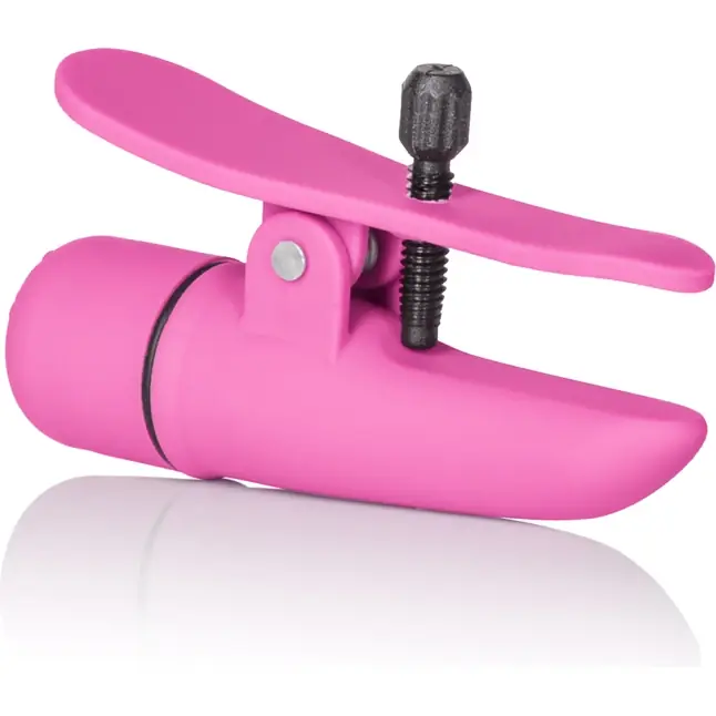 Розовые зажимы на соски с вибрацией Nipple Play Nipplettes - Nipple Play. Фотография 3.