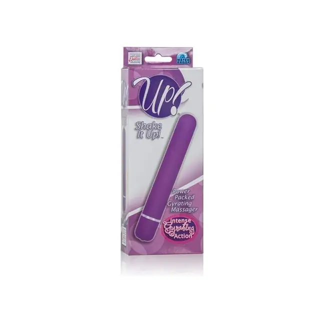 Фиолетовый вибратор Shake it Up! Power Packed Gyrating Massager - 17,7 см - Up!. Фотография 3.