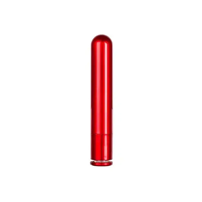 Красный гладкий вибратор METALLIX PETIT CORONA SMOOTH VIBRATOR - 11,5 см - Metallix