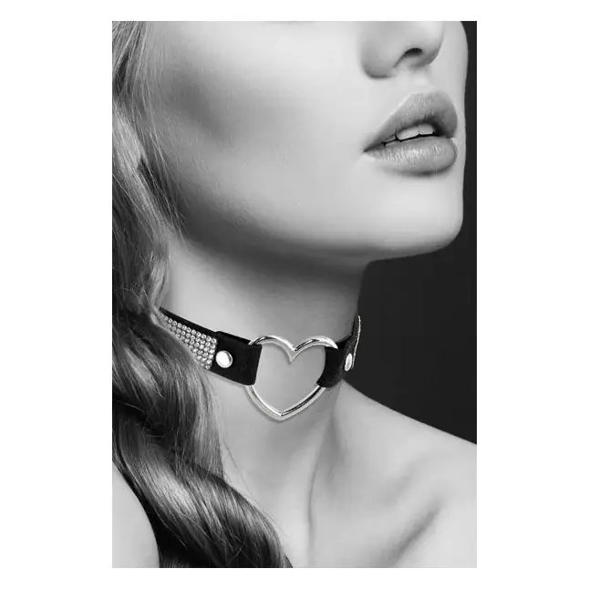 Чокер-сердечко с кристаллами COLLIER STRASS ET COEUR