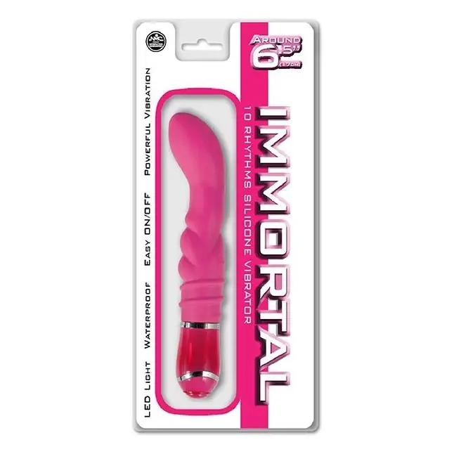 Розовый вибростимулятор G-точки IMMORTAL 6INCH 10 FUNCTION VIBRATOR - 15,2 см - Immortal. Фотография 2.