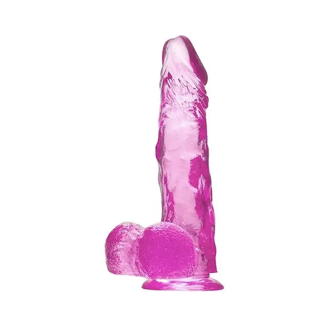 Фиолетовый фаллоимитатор QUARTZ VIOLET 8INCH PVC DONG - 20 см - Quartz