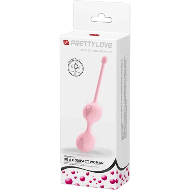Нежно-розовые вагинальные шарики Kegel Tighten Up I - Pretty Love. Фотография 5.