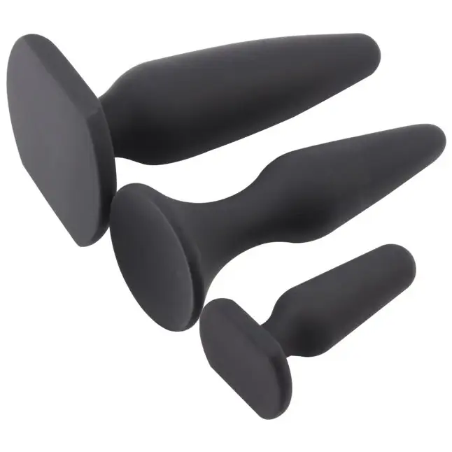 Набор из 3 анальных пробок Anal Traimer Kit - Black Mont. Фотография 2.