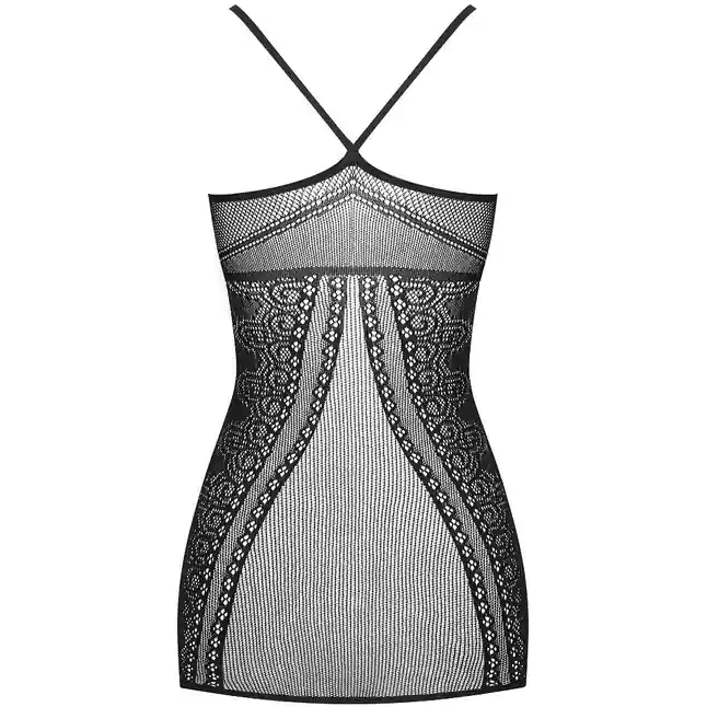 Коротенькое ажурное платье-сетка - Sexy. Фотография 4.