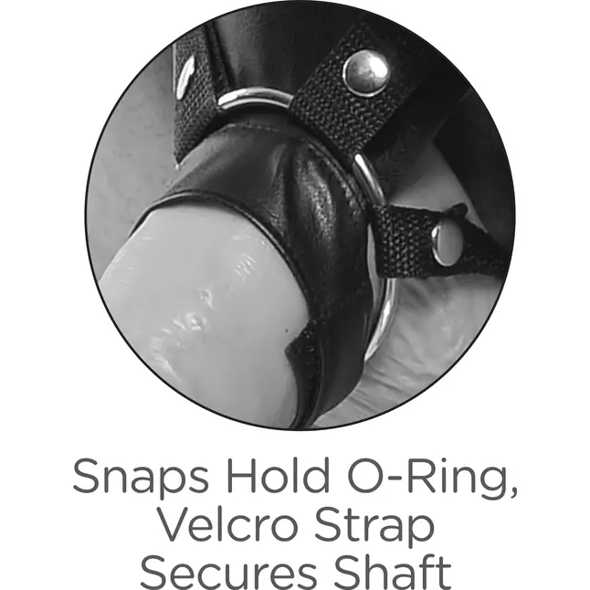 Страпон-система с чёрной насадкой 11 Two Cocks One Hole Hollow Strap-On Suspender System - 30,5 см - King Cock. Фотография 6.
