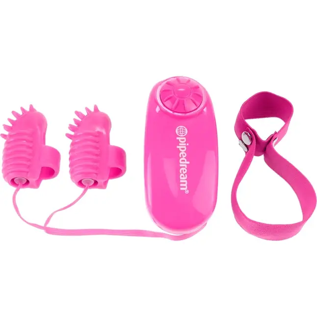 Розовые вибронасадки на пальцы Magic Touch Finger Fun - Neon Luv Touch