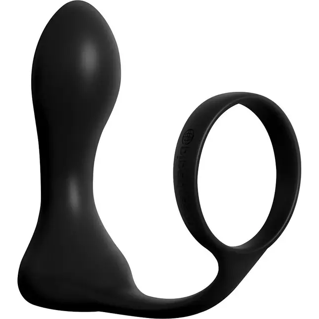 Эрекционное кольцо с анальным вибростимулятором Rechargeable Ass-Gasm Pro - Anal Fantasy Elite Collection