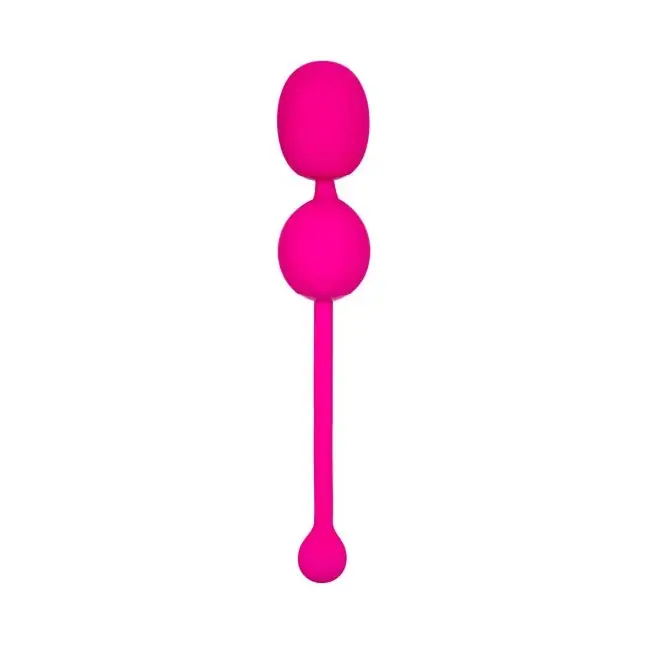 Розовые вагинальные шарики с вибрацией Rechargeable Dual Kegel