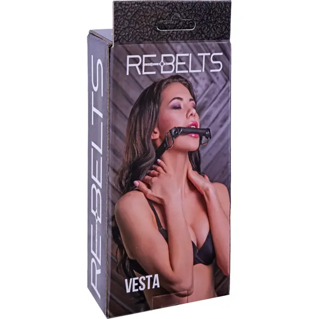 Кляп-трензель Vesta с металлическими кольцами. Фотография 3.