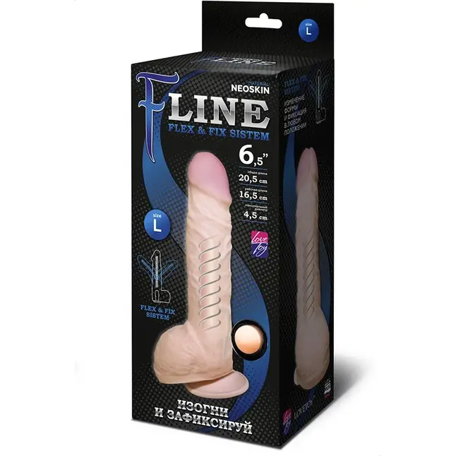 Реалистичный фаллоимитатор на присоске F LINE - 21 см - F LINE. Фотография 2.