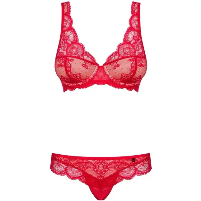 Эффектный кружевной комплект с чашечками на косточке - Sexy. Фотография 7.